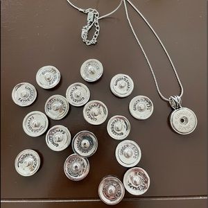 Gingersnap necklace with snaps